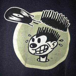 Vintage Nervous Records T-Shirt DJ Hip Hop Rave XL